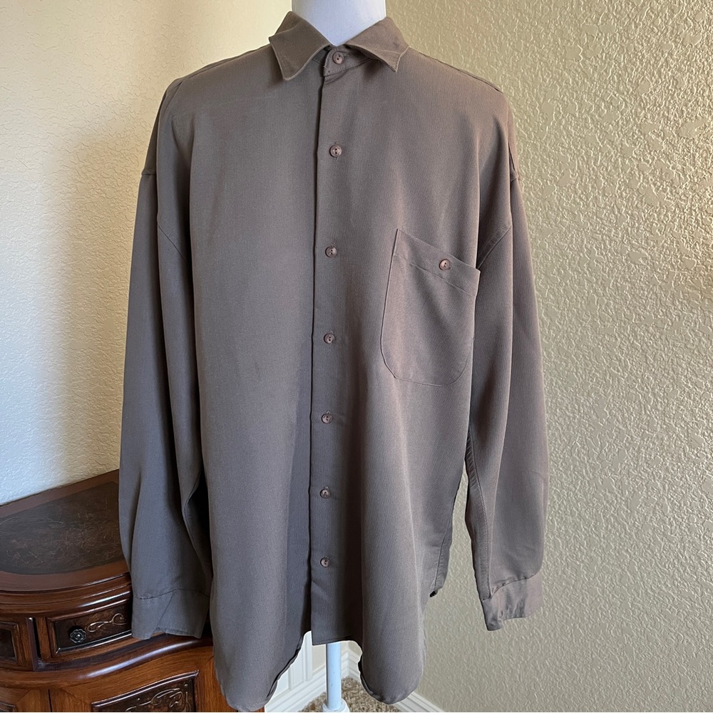 Vintage Jay Jacobs Micro Suede Button Down Shirt